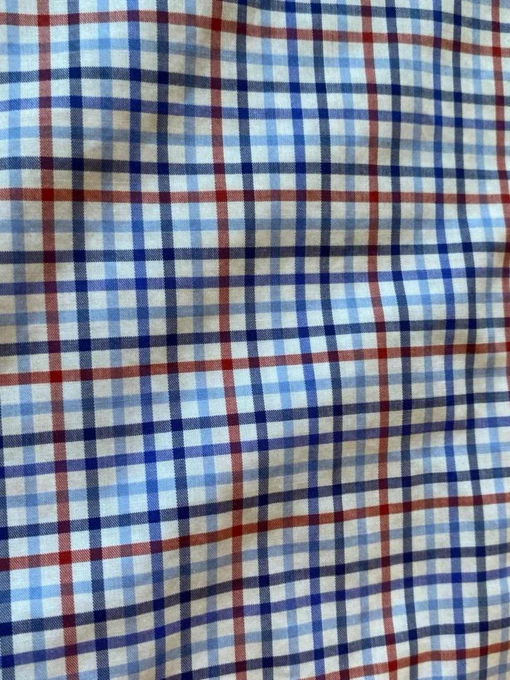 Lauren Ralph Lauren Men's Plaid Dress Shirt in White, Blue & Red Size 16.5